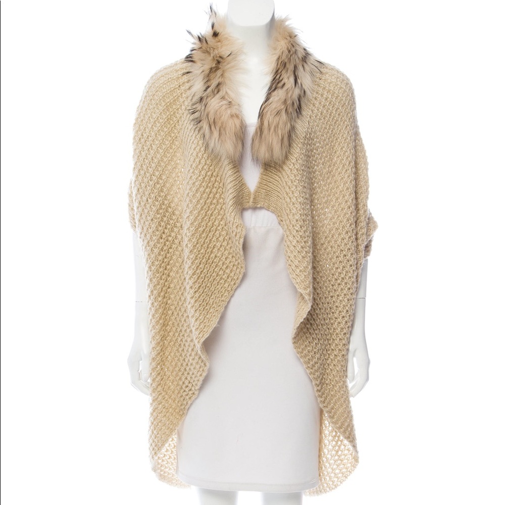 Linda Richards Luxury Fur trimmed sweater